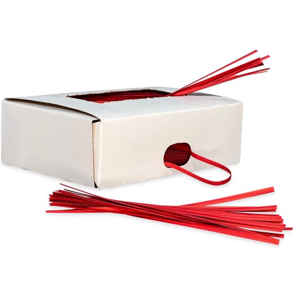 Twist Ties-red 2500 count