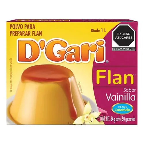 D´Gari Flan con caramelo-flan with caramel