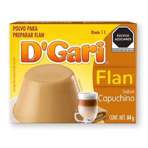 D´Gari gelatina Cappuchino, leche