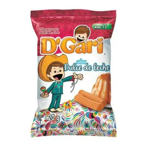 D´Gari gelatina leche caramel-milk caramel,leche