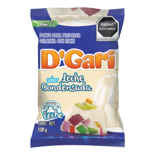 D´Gari gelatina leche condensada-condensed milk,leche